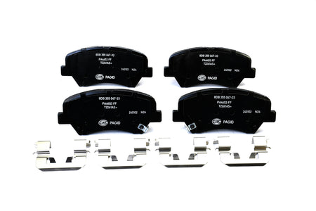 HELLA Brakes Ceramic & Semi-Metallic Disc Brake Pad Set - 355047331