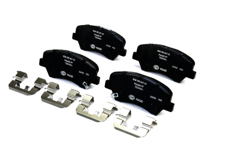 HELLA Brakes Ceramic & Semi-Metallic Disc Brake Pad Set - 355047331