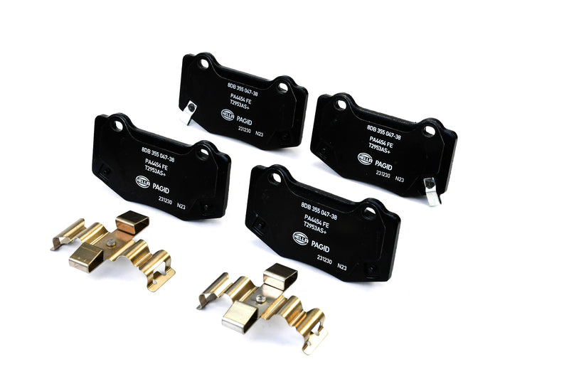 HELLA Brakes Ceramic & Semi-Metallic Disc Brake Pad Set - 355047381