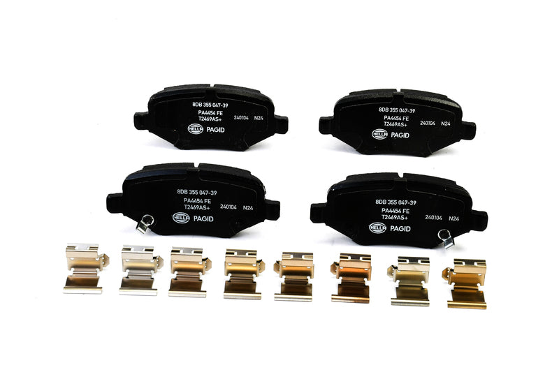 HELLA Brakes Ceramic & Semi-Metallic Disc Brake Pad Set - 355047391