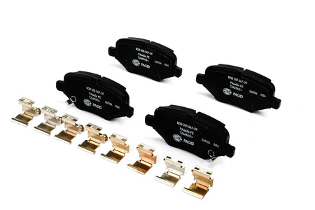 HELLA Brakes Ceramic & Semi-Metallic Disc Brake Pad Set - 355047391