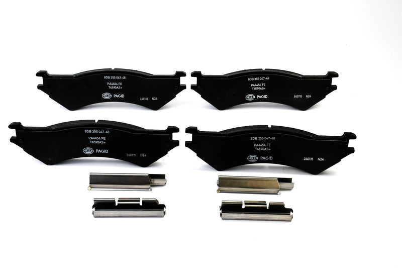 HELLA Brakes Ceramic & Semi-Metallic Disc Brake Pad Set - 355047481