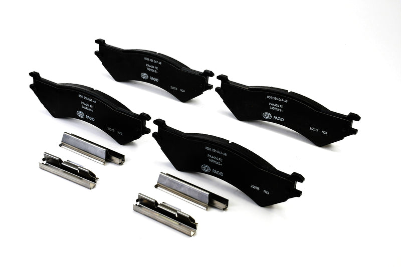 HELLA Brakes Ceramic & Semi-Metallic Disc Brake Pad Set - 355047481