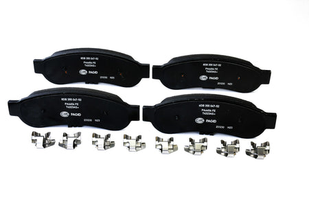 HELLA Brakes Ceramic & Semi-Metallic Disc Brake Pad Set - 355047521