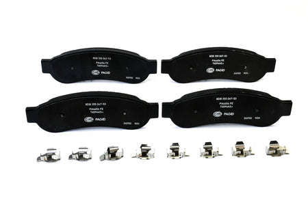 HELLA Brakes Ceramic & Semi-Metallic Disc Brake Pad Set - 355047531