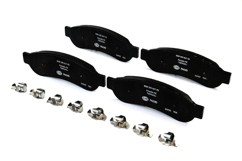 HELLA Brakes Ceramic & Semi-Metallic Disc Brake Pad Set - 355047531