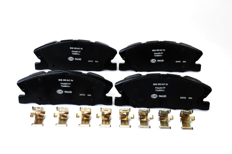HELLA Brakes Ceramic & Semi-Metallic Disc Brake Pad Set - 355047541