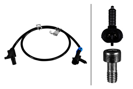 HELLA ABS Wheel Speed Sensor - 358219181