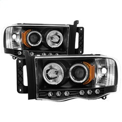 Spyder Auto 5009975 Projector Headlights - LED Halo - Black