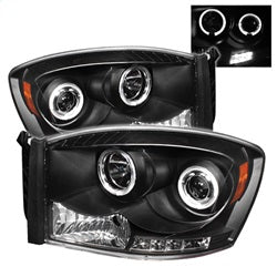Spyder Auto 5010001 Projector Headlights - LED Halo - Black