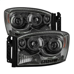 Spyder Auto 5010025 Projector Headlights - LED Halo - Smoke
