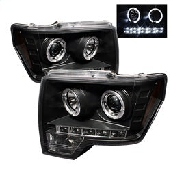 Spyder Auto 5010230 Projector Headlights - LED Halo - Black