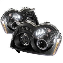 Spyder Auto 5011091 Projector Headlights - LED Halo - Black