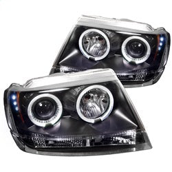Spyder Auto 5011145 Projector Headlights - LED Halo - Black