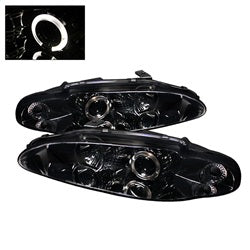 Spyder Auto 5011442 Projector Headlights - LED Halo - Smoke