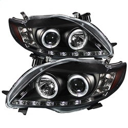 Spyder Auto 5032515 Projector Headlights - LED Halo - DRL - Black