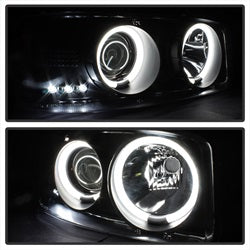 Spyder Auto 5078704 Projector Headlights - CCFL Halo - Black Smoke
