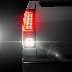 Spyder Auto 5081926 LED Tail Lights - Version 2 - Red Clear