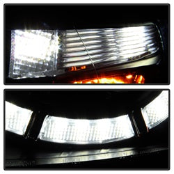 Spyder Auto 5083319 Projector Headlights - DRL LED - Black