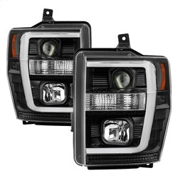 Spyder Auto 5084477 Projector Headlights - Version 2 - Light Bar DRL - Black