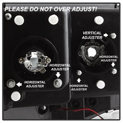 Spyder Auto 5084606 Light Bar Projector Headlights - Black