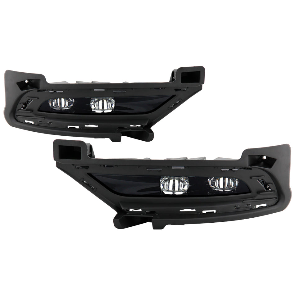 Spyder Auto 5086952 OEM Style Full LED Fog Lights W/Universal Switch - Clear