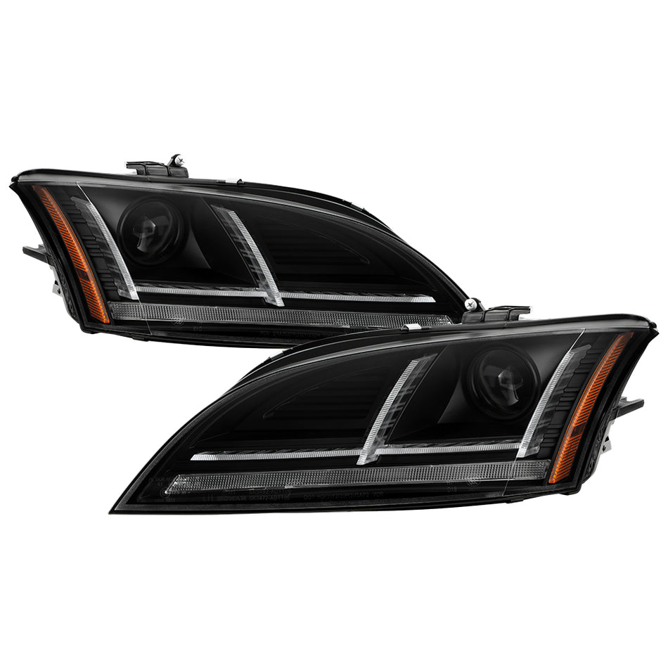 Spyder Auto 5087621 Projector Headlights - Sequential Signal - Black