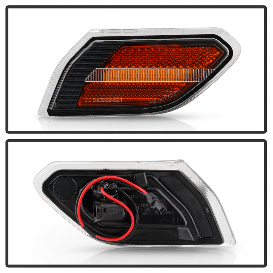Spyder Auto 5087836 LED Side Marker Lights - Black