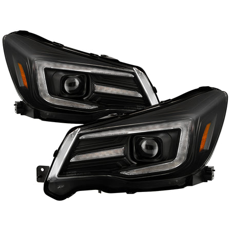 Spyder Auto 5088451 Headlights - Sequential LED Turn Signal - Black