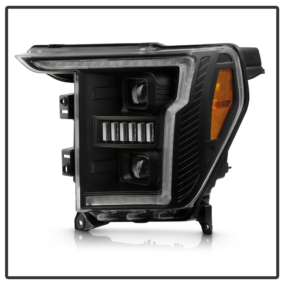 Spyder Auto 5088710 Projector Headlights - Sequential LED Turn Signal Lights - Black