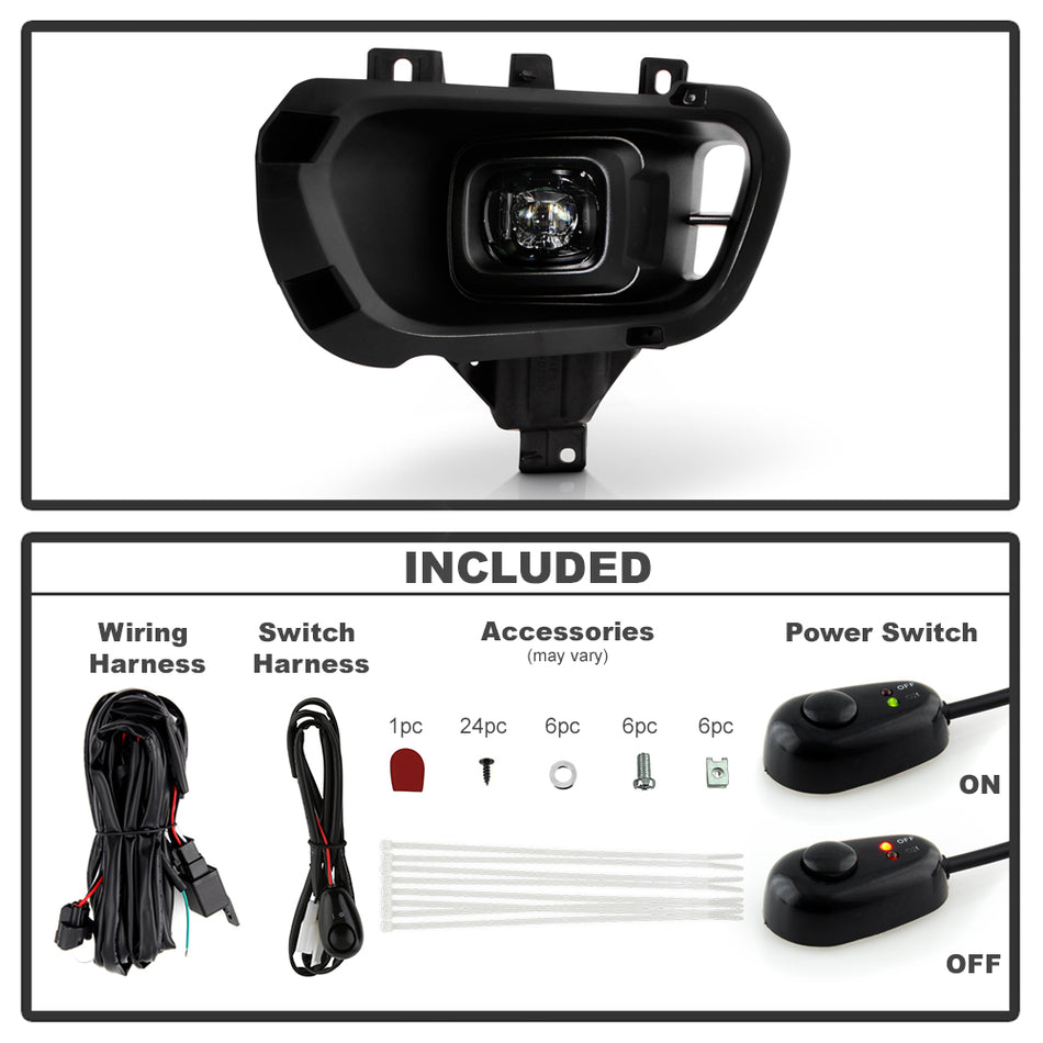 Spyder Auto 9051166 Full LED OEM Style Fog Lights w/Switch - Clear