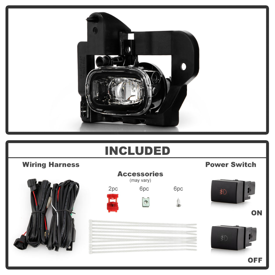 Spyder Auto 9051296 OEM Fog Lights W/Switch - Clear