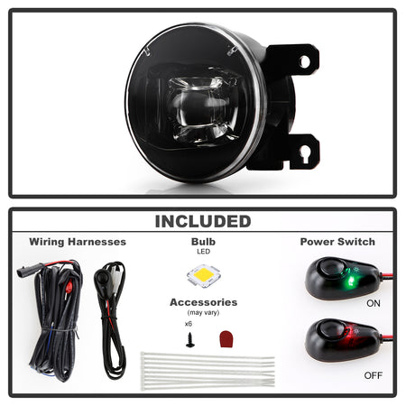 Spyder Auto 9052644 OEM Style Full LED Fog Lights w/Switch