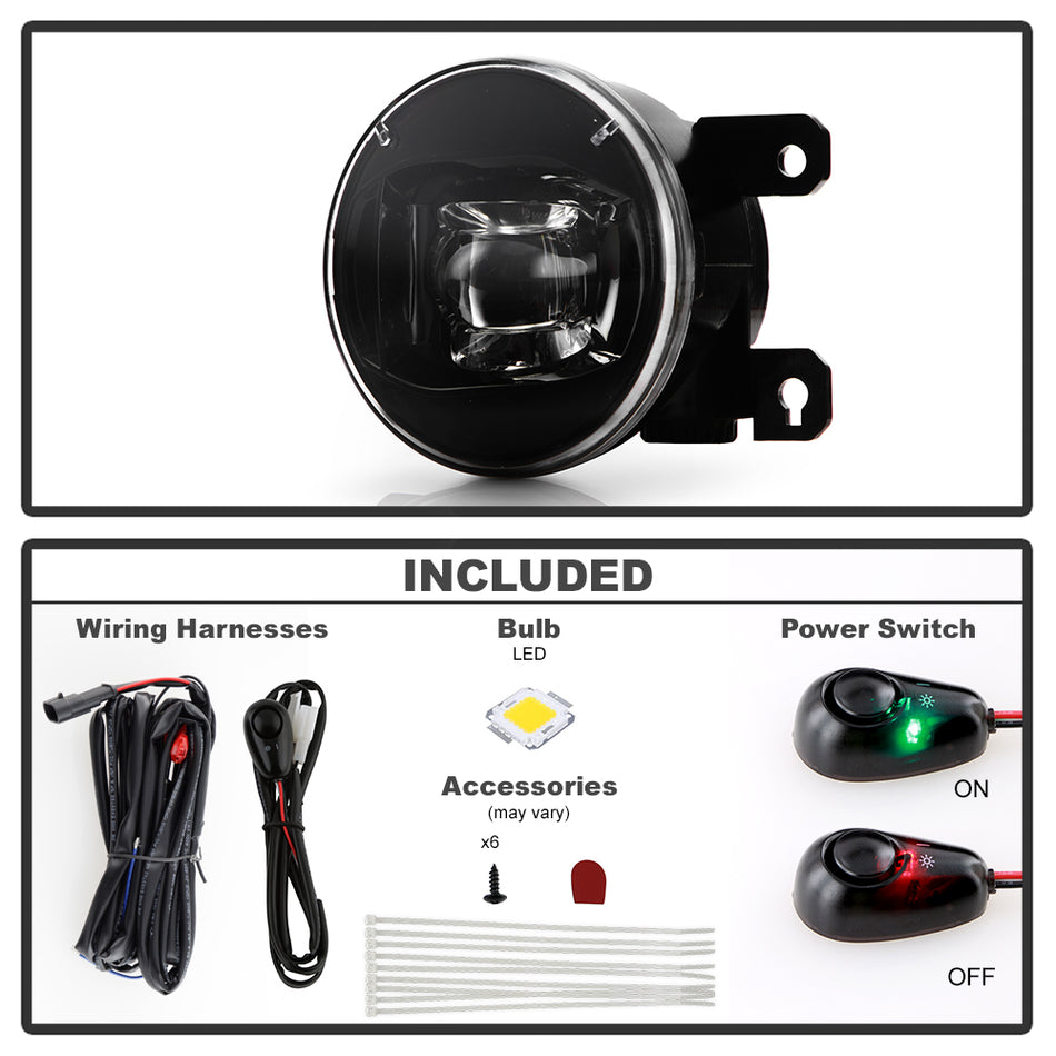 Spyder Auto 9052644 OEM Style Full LED Fog Lights w/Switch