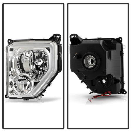 Spyder Auto 9053030 Crystal Headlights With Light Bar - Sets - Chrome