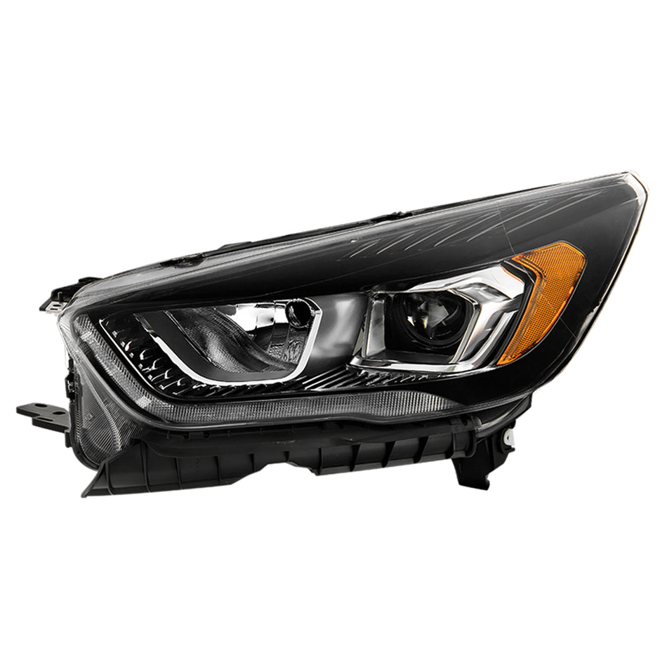 Spyder Auto 9956140 DRL Black Bezel Headlight - OE Black Left