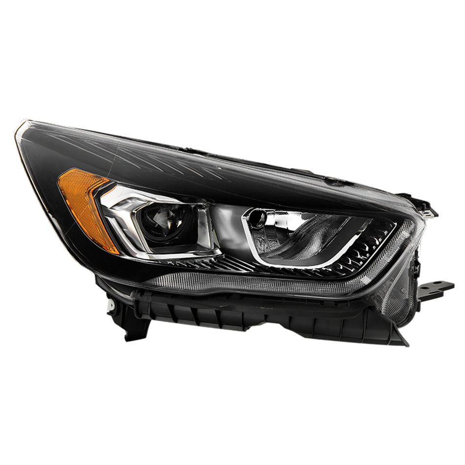 Spyder Auto 9956157 DRL Black Bezel Headlight - OE Black Right