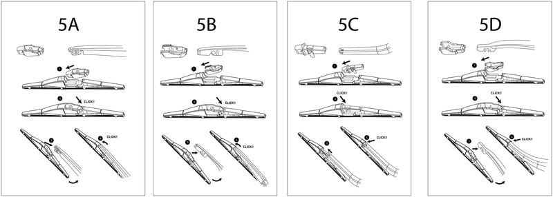 HELLA Rear Plastic Wiper Blade - RP12