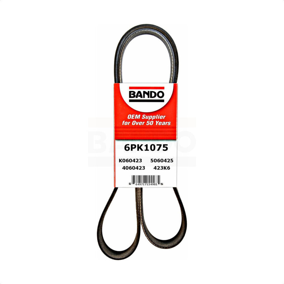 Alternator Air Conditioning Accessory Drive Belt BAN-6PK1075 For 2002-2006 Nissan Altima 3.5L