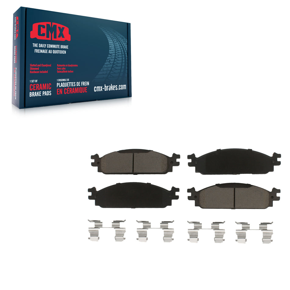 Front Ceramic Disc Brake Pads CMX-D1376 For 2009-2010 Lincoln MKS