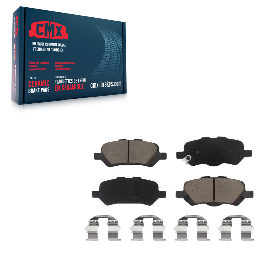 Rear Ceramic Disc Brake Pads CMX-D1402 For 2009-2016 Toyota Venza