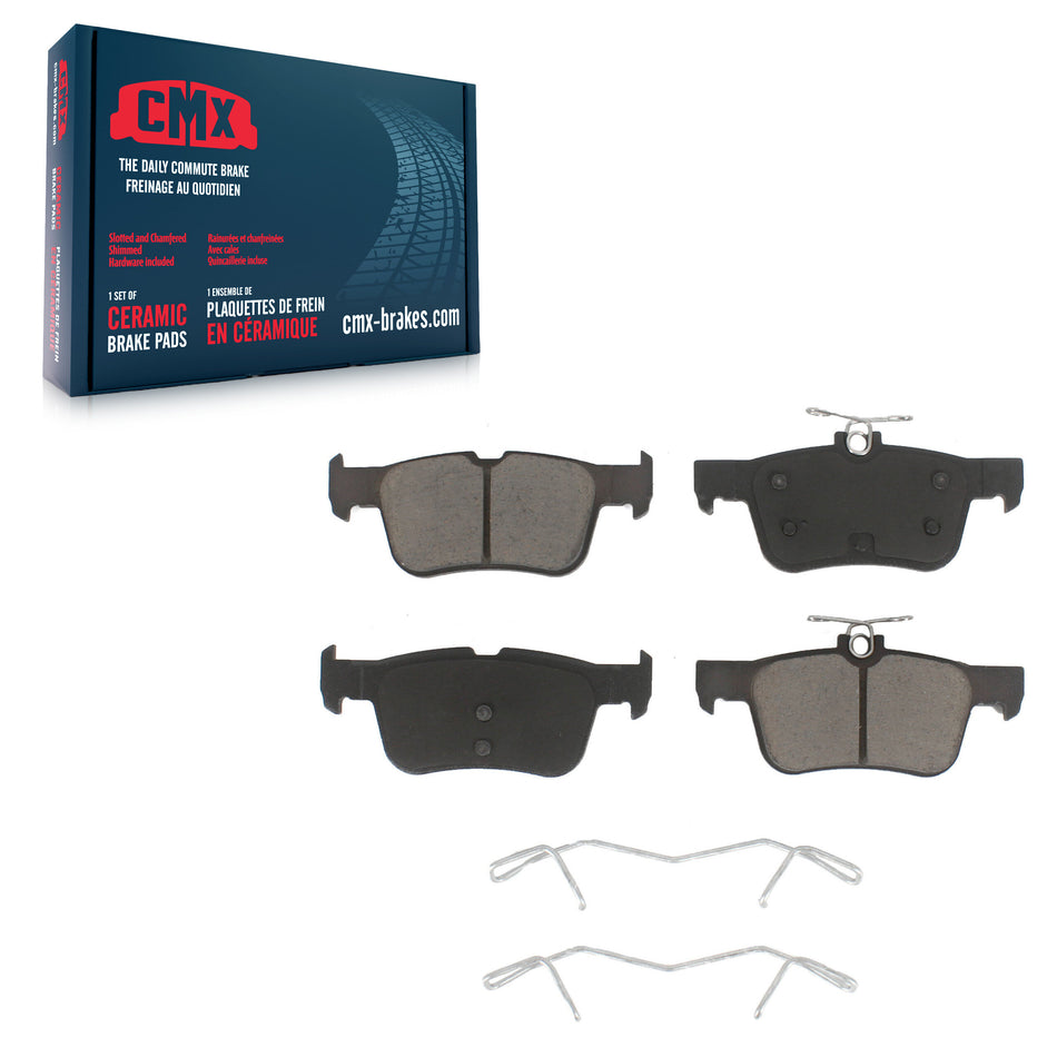 Rear Ceramic Disc Brake Pads CMX-D1665 For Ford Escape Edge Fusion Lincoln MKC Nautilus MKX MKZ SSV