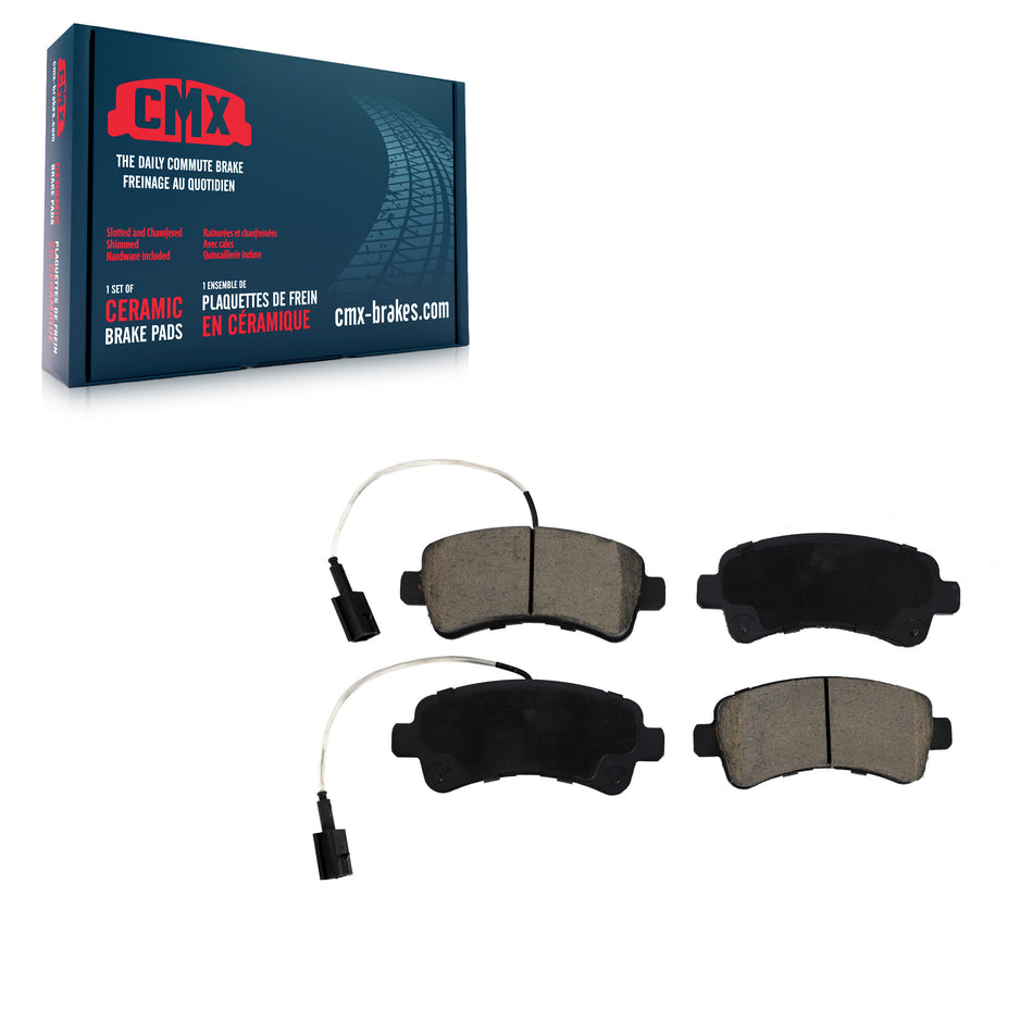 Rear Ceramic Disc Brake Pads CMX-D1746 For 2014-2021 Ram ProMaster 2500 3500 1500 With Vented Rotor