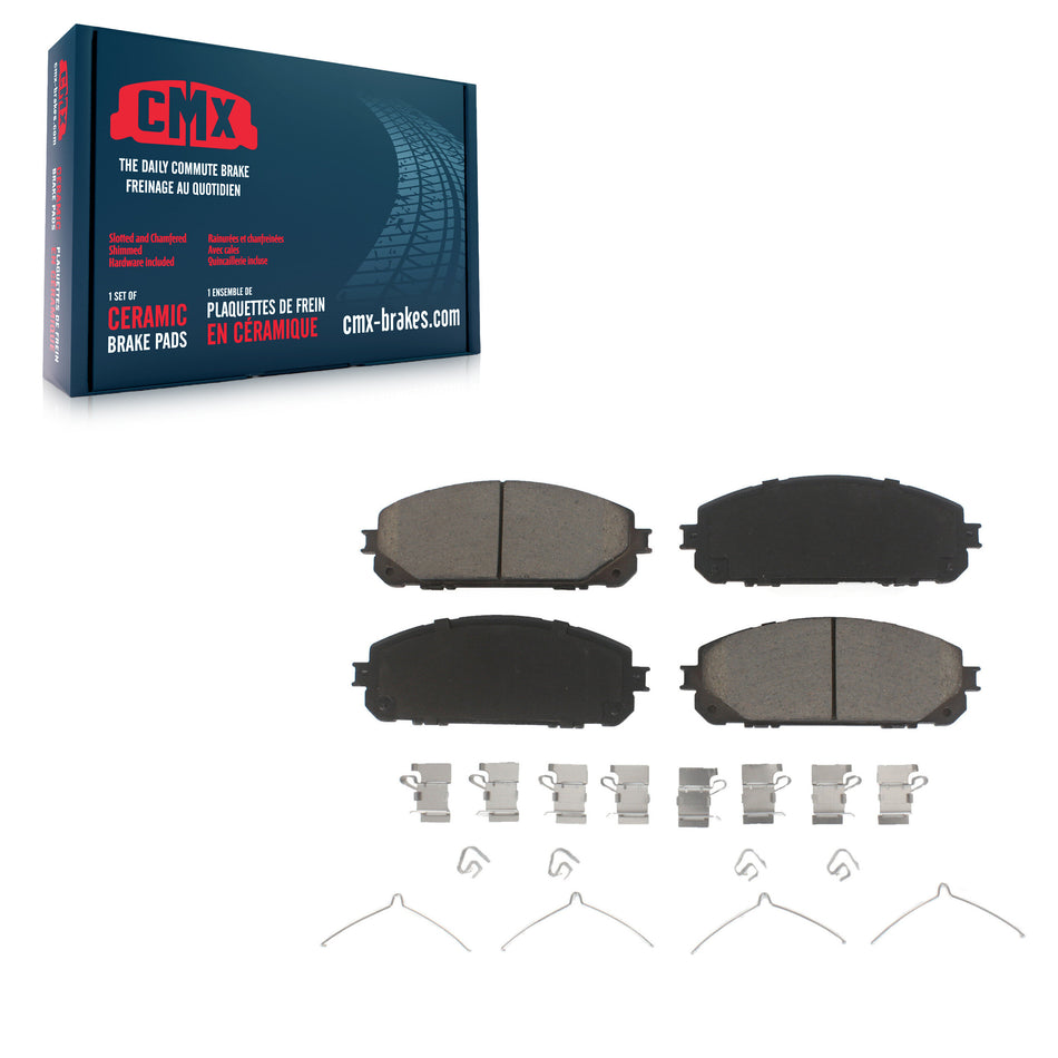 Front Ceramic Disc Brake Pads CMX-D1843 For 2014-2023 Jeep Cherokee With Dual Piston Caliper