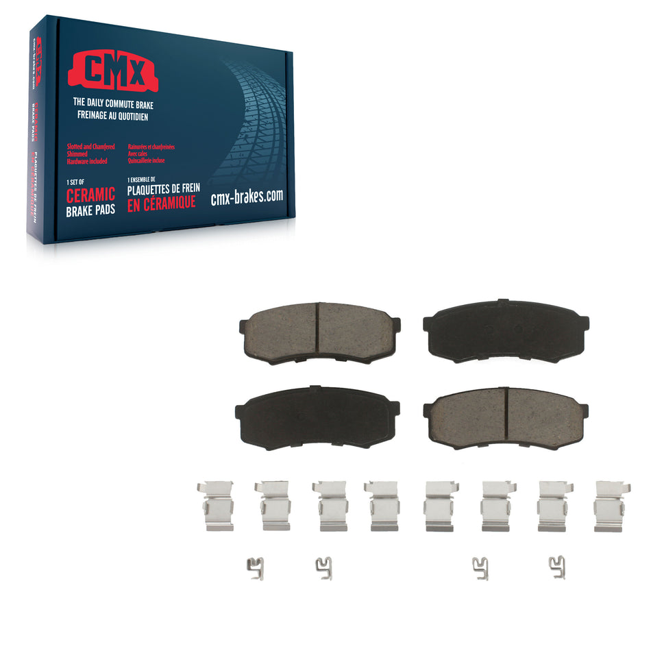 Rear Ceramic Disc Brake Pads CMX-D606 For Toyota 4Runner FJ Cruiser Lexus GX460 Sequoia GX470 Land