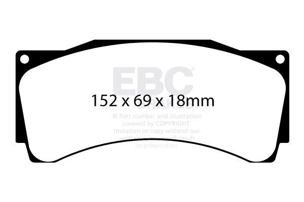 EBC Brakes Brake Pad - DP8080RP1