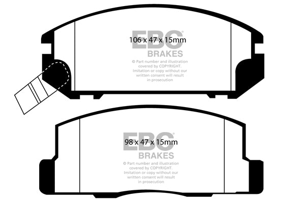EBC Brakes Brake Pad - UD1107