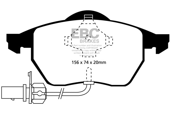EBC Brakes Brake Pad - DP41114R