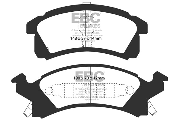 EBC Brakes Brake Pad - DP41174R