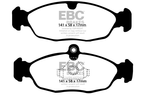 EBC Brakes Brake Pad - DP41198R